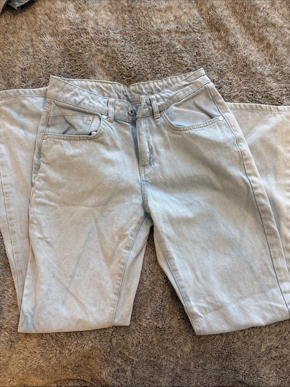👖 Ragged Jeans Light Wash High-Rise Jeans – Size 26